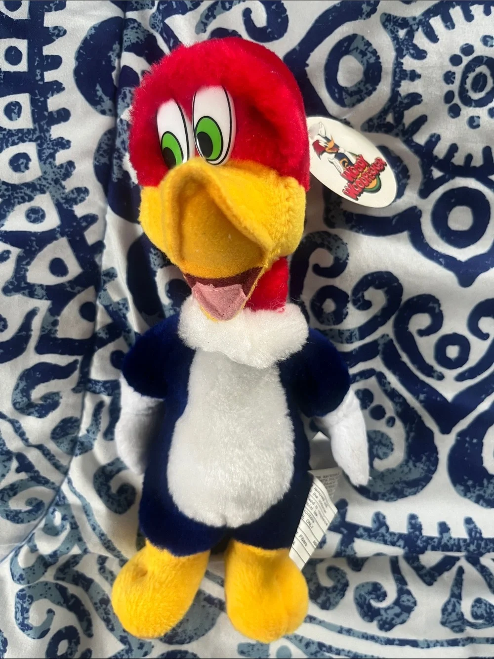 Vintage with tags woody woodpecker plush 10”